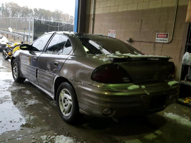 1G2NE52F42C158871 - 2002 PONTIAC GRAND AM S 棕色 照片 3