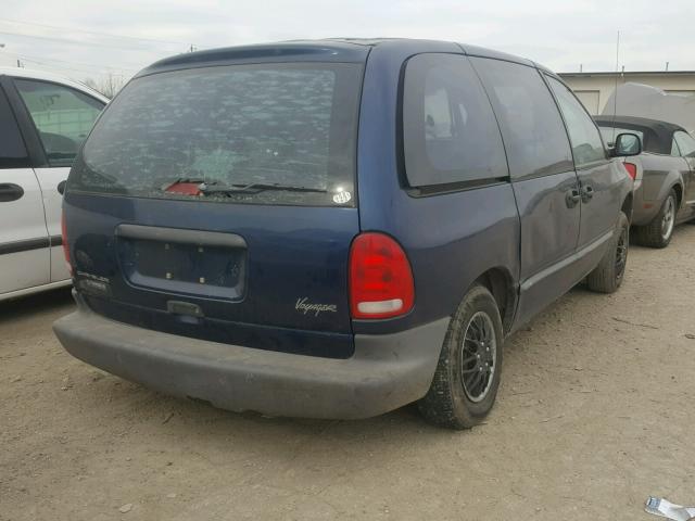 2C4GJ2538YR897256 - 2000 CHRYSLER VOYAGER BLUE photo 4