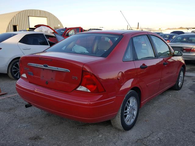 1FAFP3837YW246046 - 2000 FORD FOCUS ZTS RED photo 4