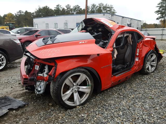 2G1FL1EPXD9803464 - 2013 CHEVROLET CAMARO ZL1 RED photo 2