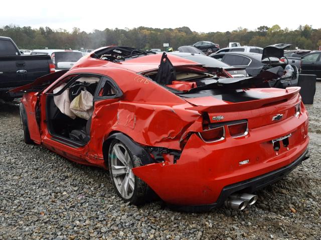 2G1FL1EPXD9803464 - 2013 CHEVROLET CAMARO ZL1 红色 照片 3