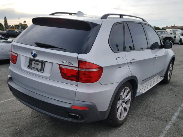 5UXFE83549L170633 - 2009 BMW X5 XDRIVE4 SILVER photo 4