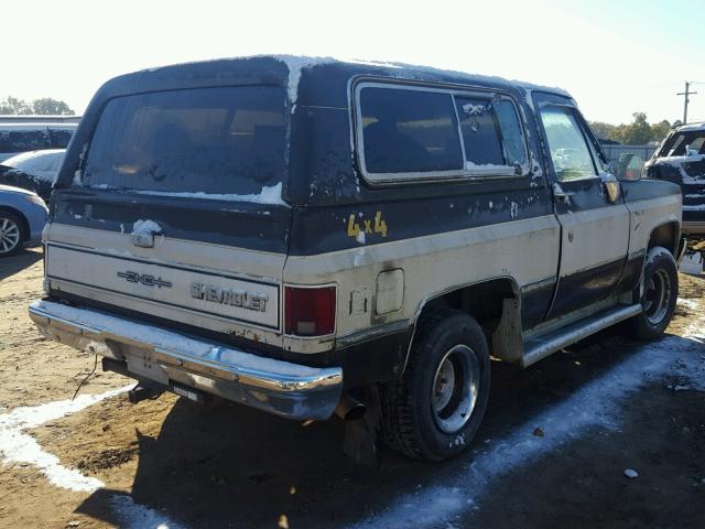 1G8EK18HXFF174352 - 1985 CHEVROLET BLAZER K10 TWO TONE photo 4