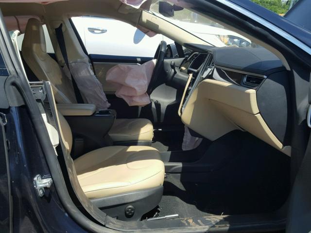 5YJSA1CN6DFP20025 - 2013 TESLA MODEL S Կապույտ լուսանկար 1