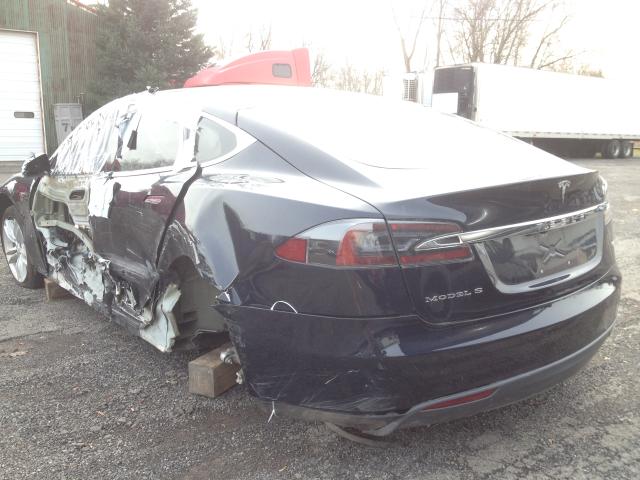 5YJSA1CN6DFP20025 - 2013 TESLA MODEL S Կապույտ լուսանկար 9