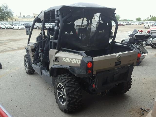 3JBKUAP25FJ000113 - 2015 CAN-AM COMMANDER CHARCOAL photo 3