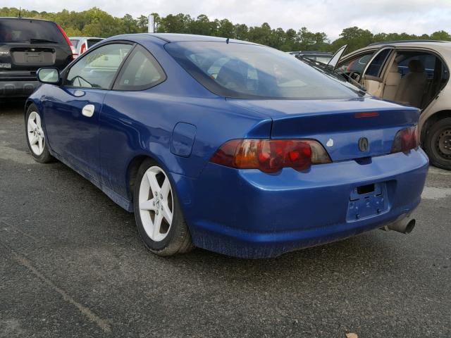 JH4DC53004S008383 - 2004 ACURA RSX TYPE-S BLUE photo 3