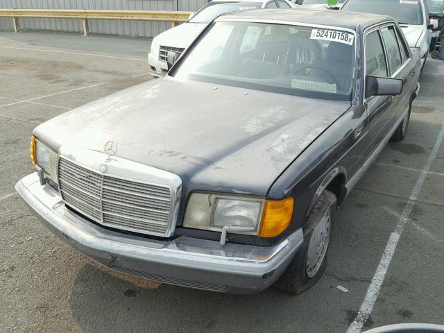 WDBCA35D0JA399462 - 1988 MERCEDES-BENZ 420 SEL BLACK photo 2