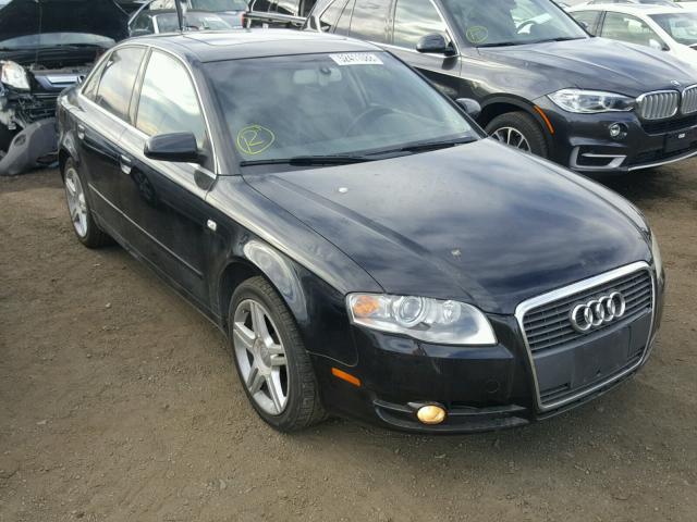 WAUAF78E27A039184 - 2007 AUDI A4 2 BLACK photo 1