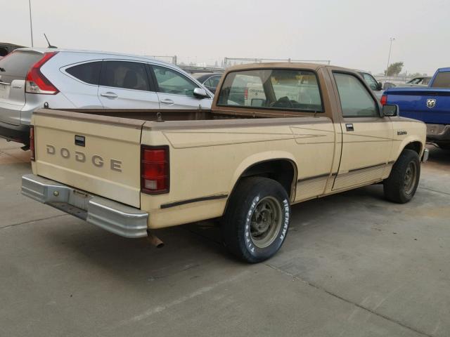 1B7FN14C1JS665064 - 1988 DODGE DAKOTA YELLOW photo 4