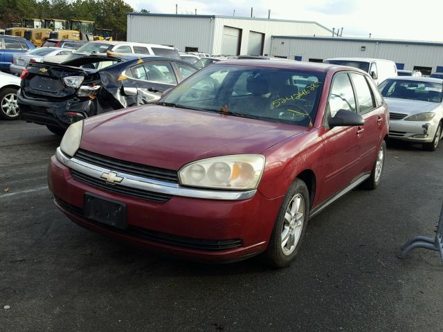 1G1ZT64825F207889 - 2005 CHEVROLET MALIBU MAX წითელი ფოტო 2