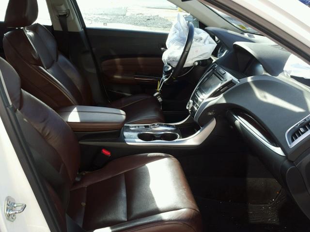 19UUB3F58FA005693 - 2015 ACURA TLX TECH WHITE photo 5
