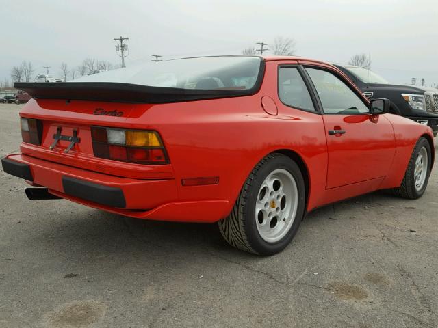 WP0AA0953GN151136 - 1986 PORSCHE 944 RED photo 4