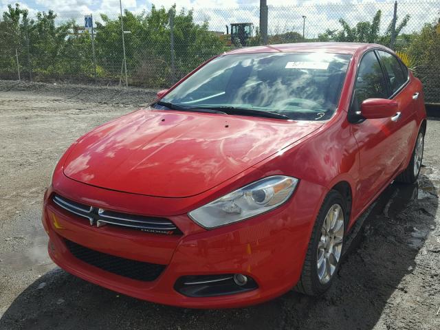 1C3CDFFA4GD819976 - 2016 DODGE DART SXT S RED photo 2