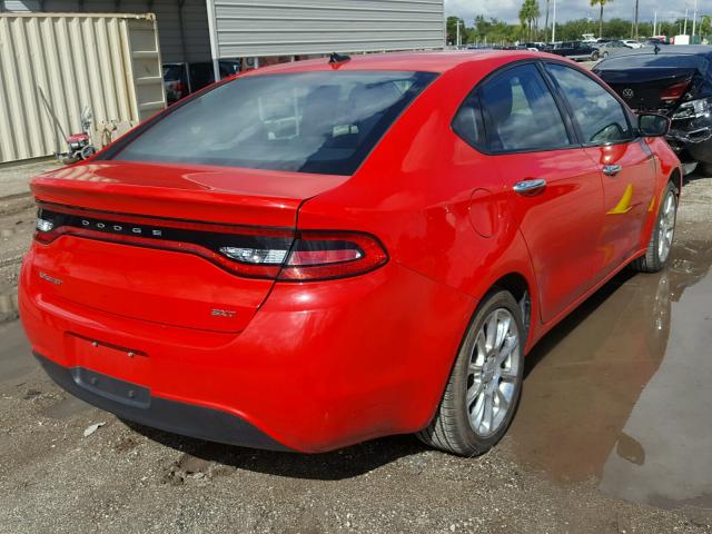 1C3CDFFA4GD819976 - 2016 DODGE DART SXT S RED photo 4