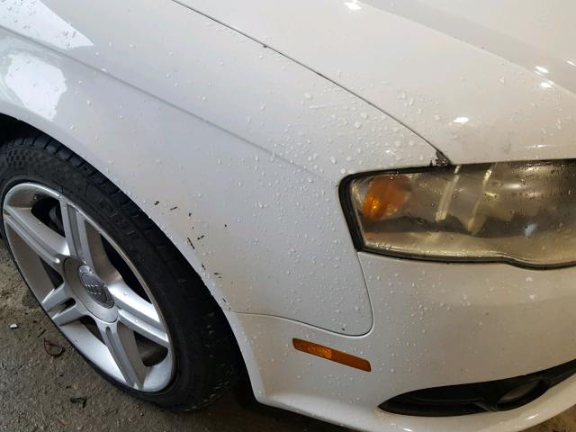 WAUAF78E78A046410 - 2008 AUDI A4 2.0T WHITE photo 9