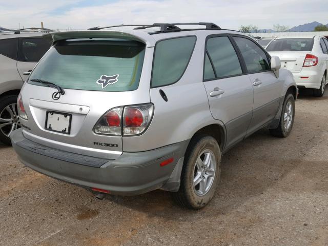 JTJGF10U310117155 - 2001 LEXUS RX 300 SILVER photo 4