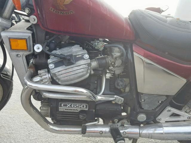 JH2RC1108DM001745 - 1983 HONDA CX650 C MAROON photo 7