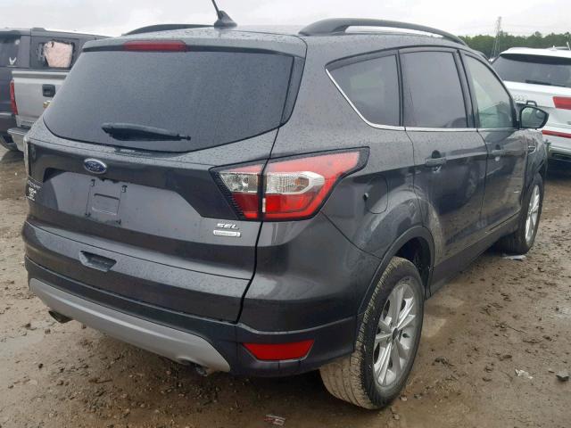 1FMCU0HD1JUB24342 - 2018 FORD ESCAPE SEL GRAY photo 4