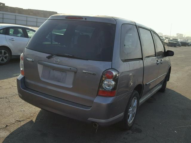 JM3LW28A850543597 - 2005 MAZDA MPV WAGON GRAY photo 4