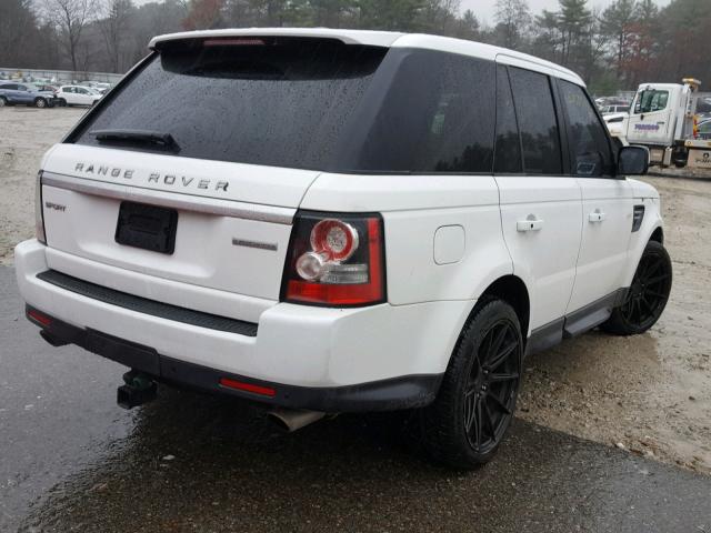 SALSH2E40DA782009 - 2013 LAND ROVER RANGE ROVE WHITE photo 4