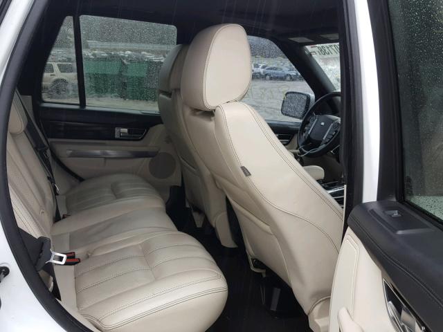 SALSH2E40DA782009 - 2013 LAND ROVER RANGE ROVE WHITE photo 6