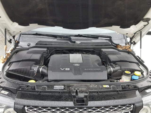 SALSH2E40DA782009 - 2013 LAND ROVER RANGE ROVE WHITE photo 7
