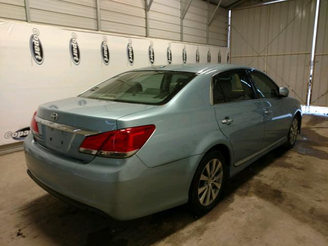 4T1BK3DB7BU405277 - 2011 TOYOTA AVALON BAS BLUE photo 4