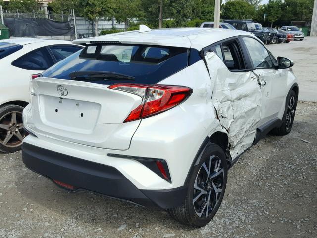 NMTKHMBX3JR041318 - 2018 TOYOTA C-HR XLE WHITE photo 4