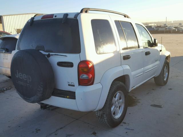 1J4GL58KX4W298952 - 2004 JEEP LIBERTY LI WHITE photo 4