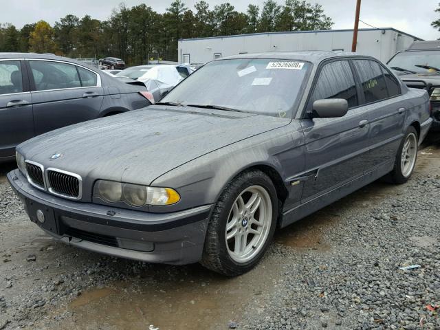 WBAGG83421DN89700 - 2001 BMW 740 I AUTO BLUE photo 2