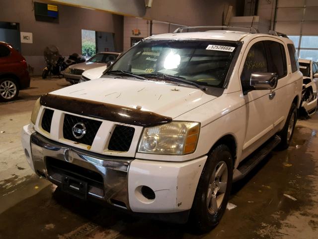 5N1AA08A84N724098 - 2004 NISSAN ARMADA SE WHITE photo 2