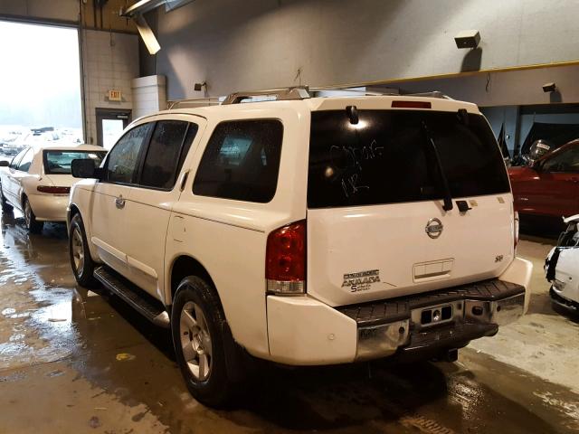 5N1AA08A84N724098 - 2004 NISSAN ARMADA SE WHITE photo 3