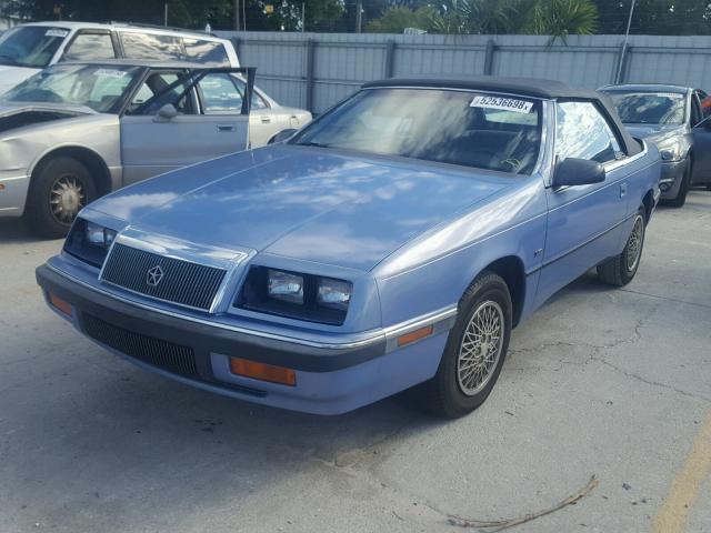 1C3XU4530NF190016 - 1992 CHRYSLER LEBARON 蓝色 照片 2