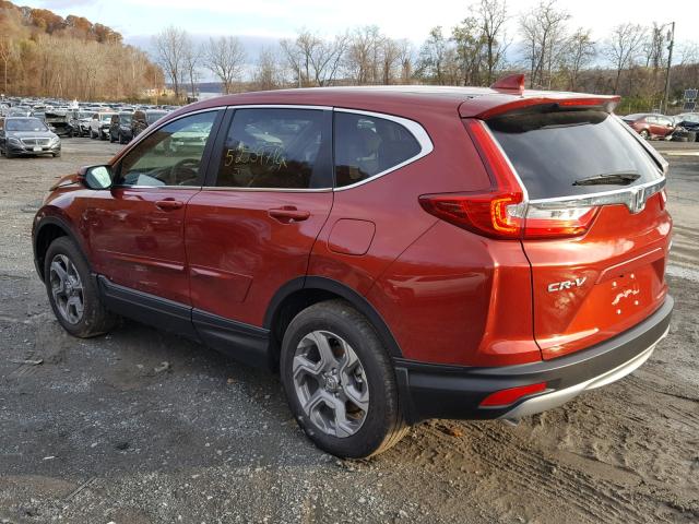 2HKRW2H88JH653904 - 2018 HONDA CR-V EXL ORANGE photo 3