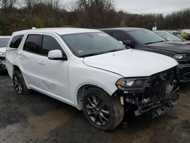 1C4RDJDG5JC282189 - 2018 DODGE DURANGO GT WHITE photo 1