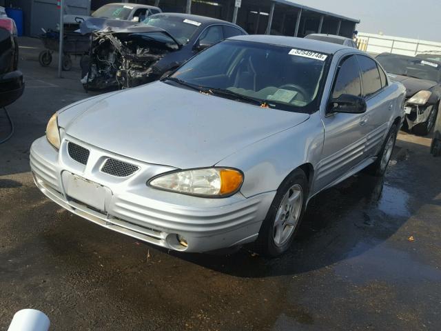 1G2NF52E41M638633 - 2001 PONTIAC GRAND AM S SILVER photo 2