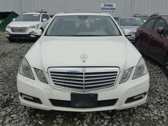 WDDHF8HB9AA056221 - 2010 MERCEDES-BENZ E 350 4MAT WHITE photo 9