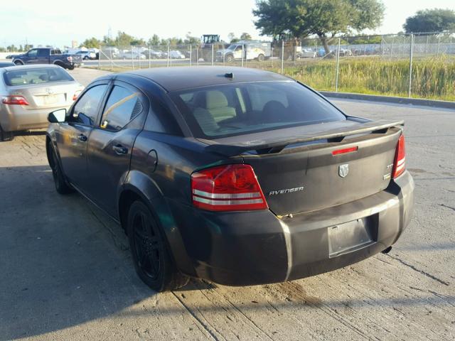 1B3LC56R18N105170 - 2008 DODGE AVENGER SX BLACK photo 3