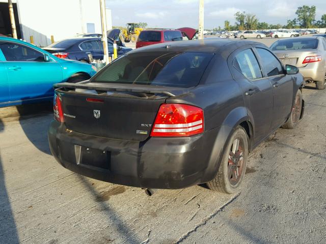 1B3LC56R18N105170 - 2008 DODGE AVENGER SX BLACK photo 4