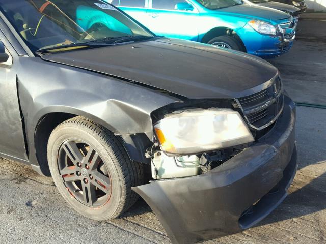 1B3LC56R18N105170 - 2008 DODGE AVENGER SX BLACK photo 9