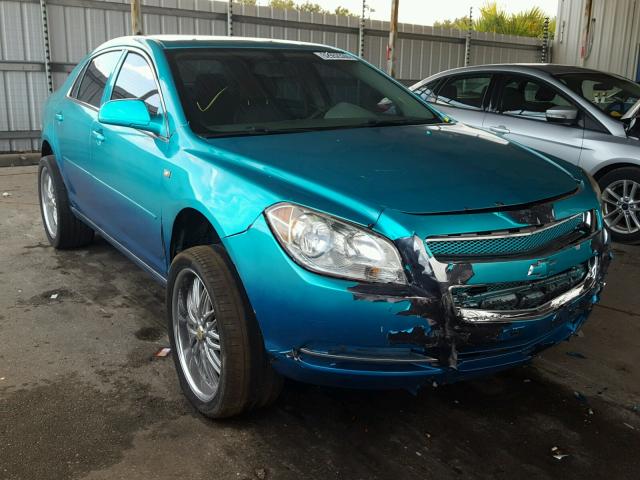 1G1ZH57B38F183917 - 2008 CHEVROLET MALIBU 1LT BLUE photo 1