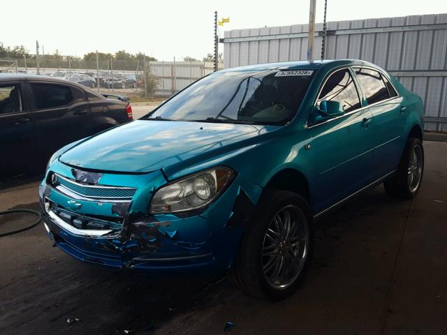 1G1ZH57B38F183917 - 2008 CHEVROLET MALIBU 1LT BLUE photo 2