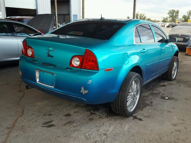 1G1ZH57B38F183917 - 2008 CHEVROLET MALIBU 1LT BLUE photo 4