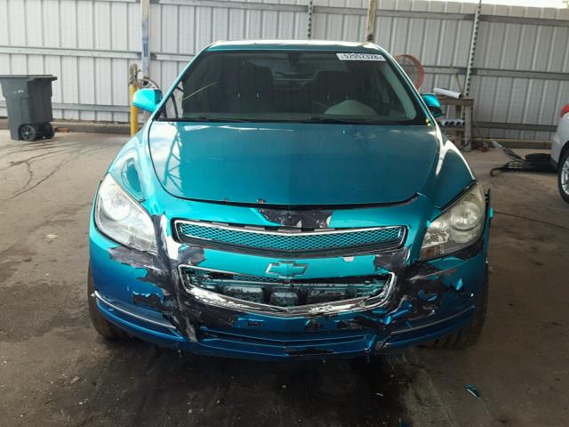 1G1ZH57B38F183917 - 2008 CHEVROLET MALIBU 1LT BLUE photo 9