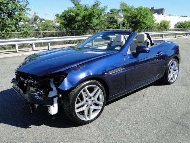 WDDPK4HA9EF079742 - 2014 MERCEDES-BENZ SLK 250 BLUE photo 2