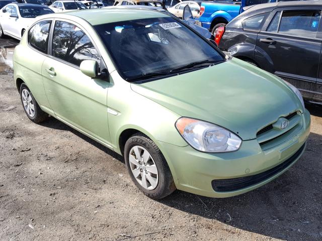 KMHCM3AC4AU184392 - 2010 HYUNDAI ACCENT BLU GREEN photo 1