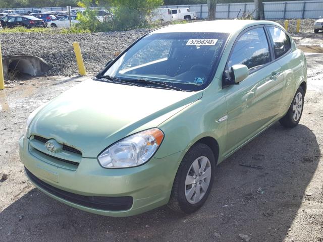 KMHCM3AC4AU184392 - 2010 HYUNDAI ACCENT BLU GREEN photo 2