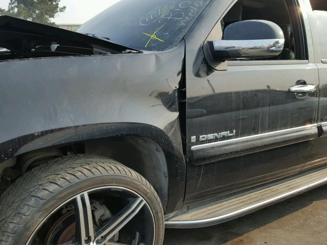 1GKFK66887J158390 - 2007 GMC YUKON XL D BLACK photo 9