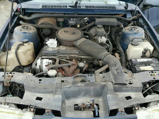 1G1JC14G1MJ102554 - 1991 CHEVROLET CAVALIER V BLUE photo 7